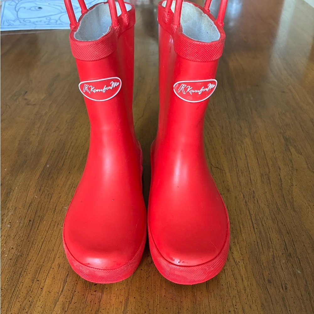 Red Kids Rain Boots